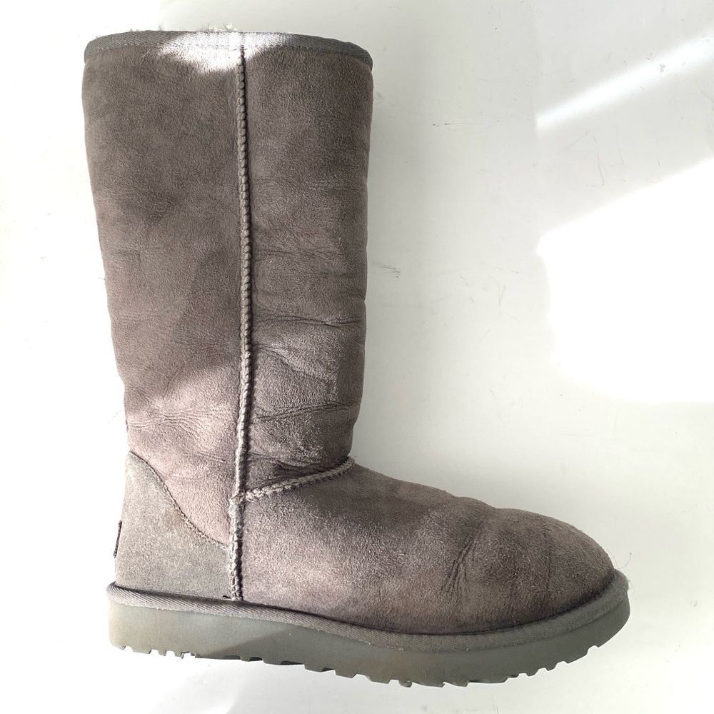 UGG Classic Tall II Boots Charcoal Gray VTG Sz 9 Boho Casual